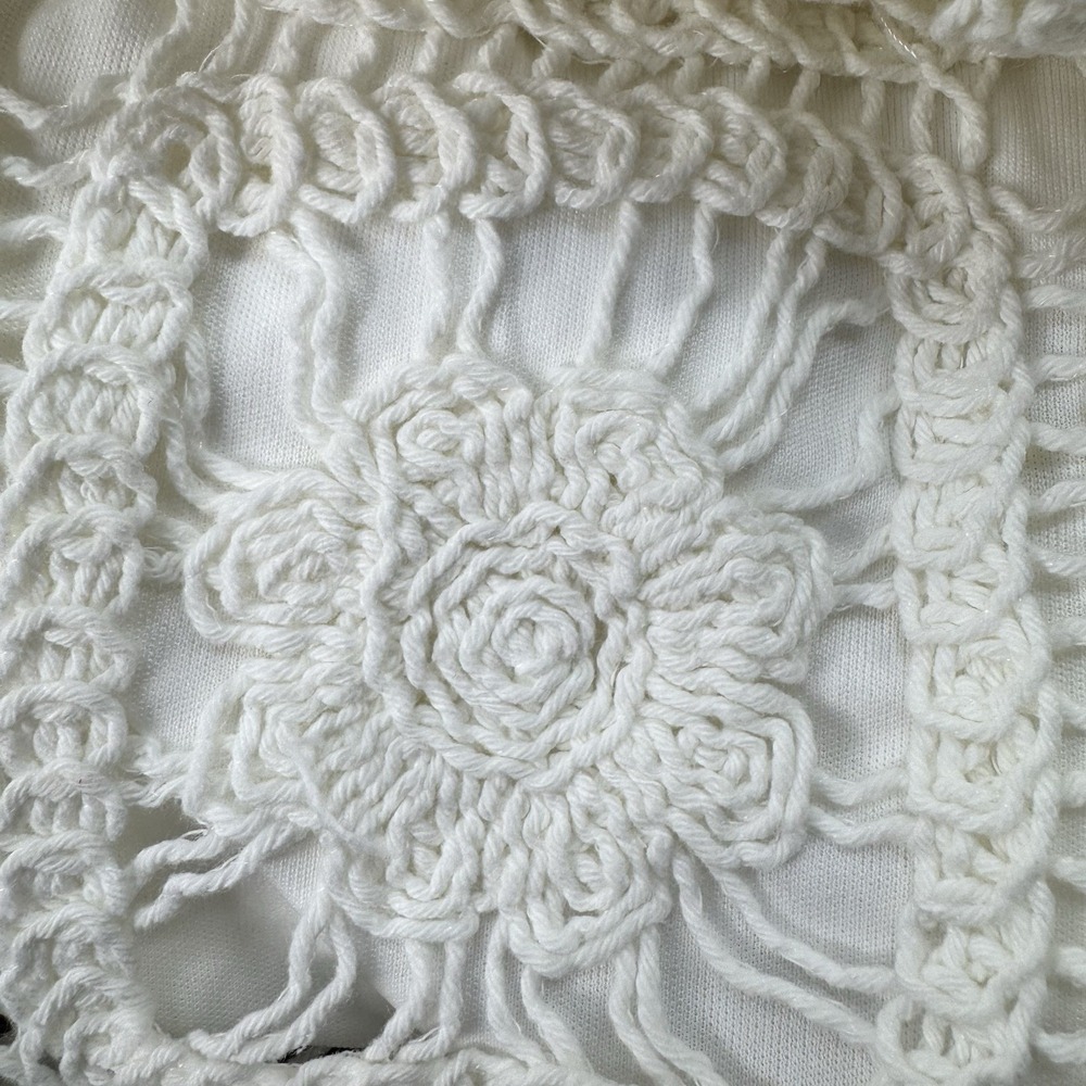 NEW Patchwork Crochet Knit Here Comes The Sun Midi Dress Womens‎ XS / Small Boho - Picture 3 of 11